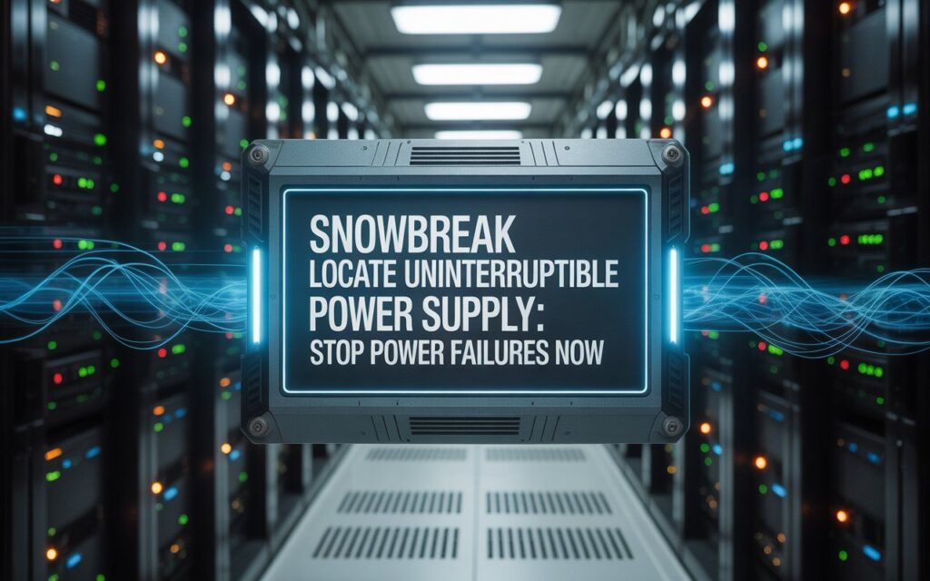 snowbreak locate uninterruptible power supply