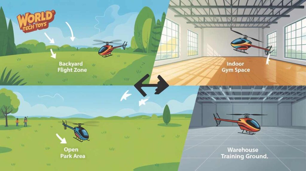 Best Places to Use a World Tech Toys Helicopter