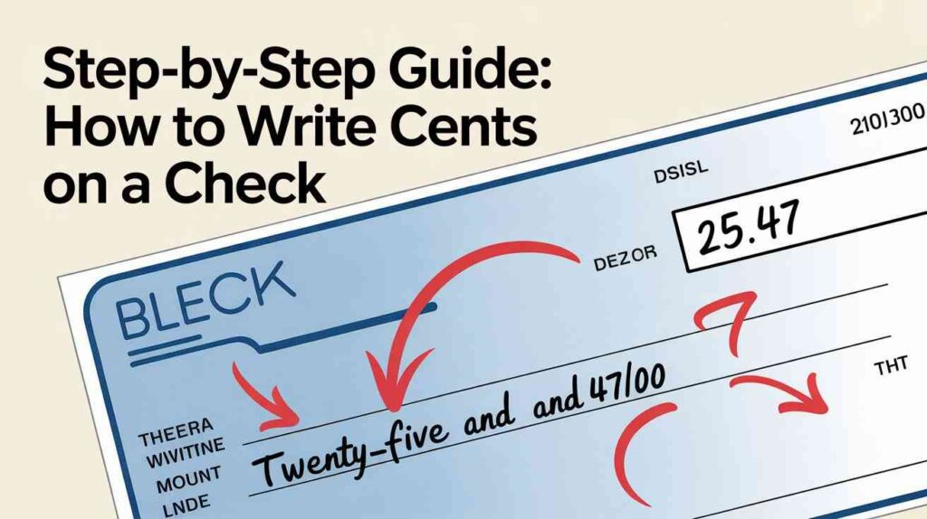 Step-by-Step Guide: How to Write Cents on a Check