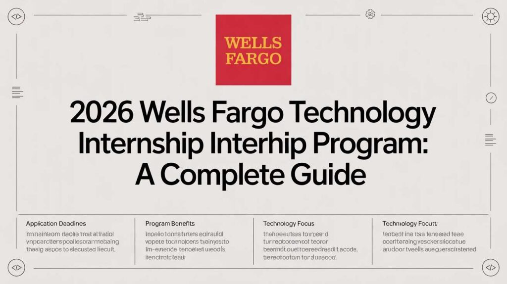 2026 wells fargo technology internship program