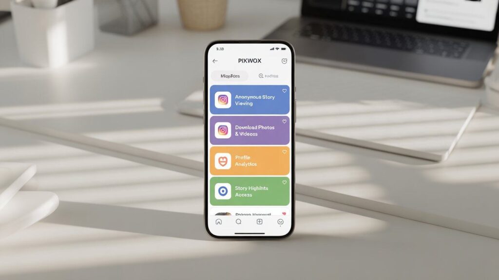 Features of Pixwox Instagram