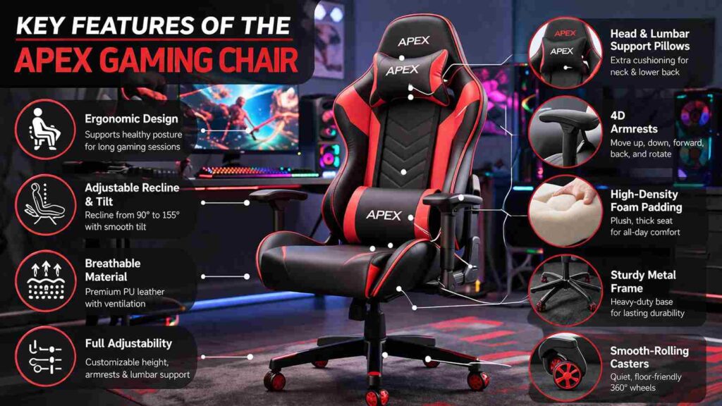 Key Features of the Apex Gaming Chair