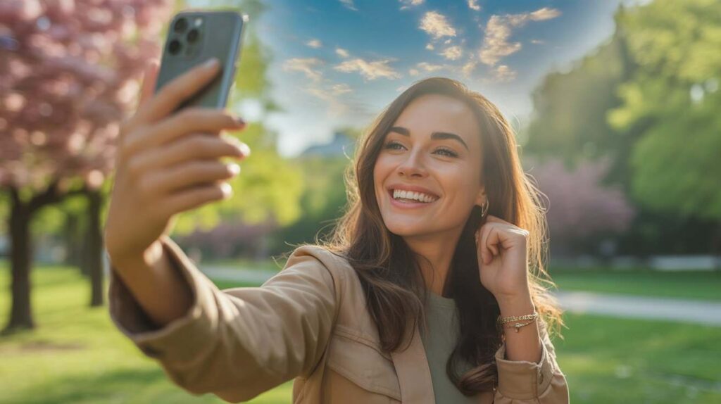 your friend has developed the hobby of snapping selfies