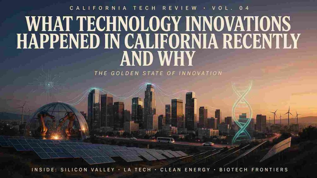 what technology innovations happened in california
