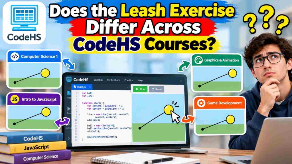 Does the Leash Exercise Differ Across CodeHS Courses?